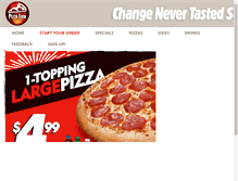 Tablet Screenshot of lapizzaloca.com